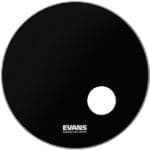 EVANS Onyx Bass Drum Resonant Drumhead Black 20″