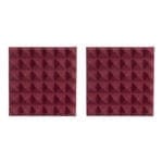 Gator 2 pack of 2”, Thick, Acoustic Foam, Pyramid Panels