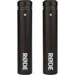 RODE M5 Small Diaphragm Cardioid Condenser Microphone Matched Stereo Pair Black