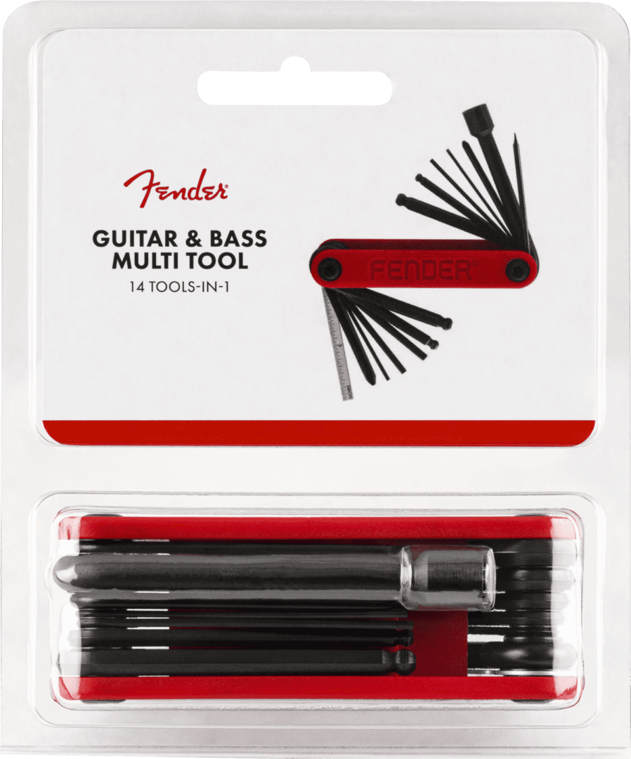 Fender's Guitar & Bass Multi-Tool is a 14-in-1 compact tool upc 885978429608 part # 0990654020 - Image 6