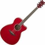 Yamaha FSC-TA TransAcoustic Concert Cutaway Ruby Red