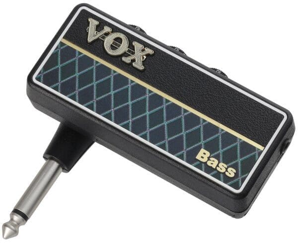 Vox AP2-BS amPlug 2 Bass Battery-Powered Bass Guitar Headphone Amplifier - Black / Blue Diamond