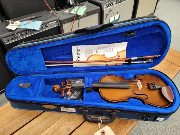 Stentor Student Model 1/8 Violin outfit with Case and Bow - Gloss - Image 2