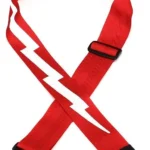 Gibson ASGSBL-20 Lightning Bolt Safety Guitar Strap Red Brand New $27.99