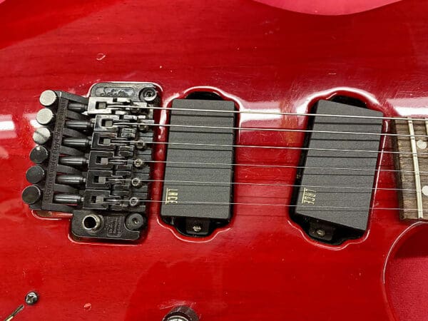 Hamer USA Diablo Electric Guitar 1990s - Transparent Red with Lace Sensors - Image 14