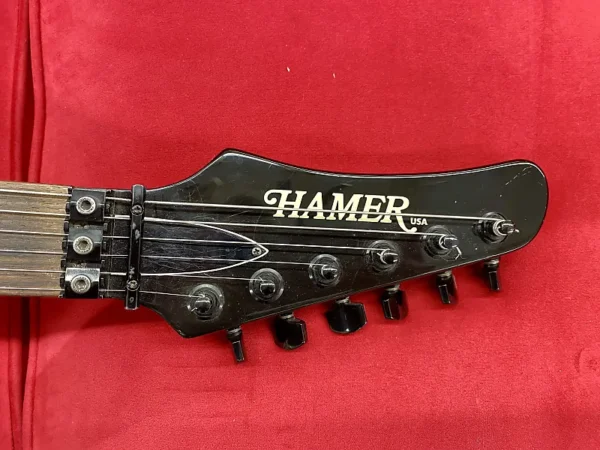 Hamer USA Diablo Electric Guitar 1990s - Transparent Red with Lace Sensors - Image 3