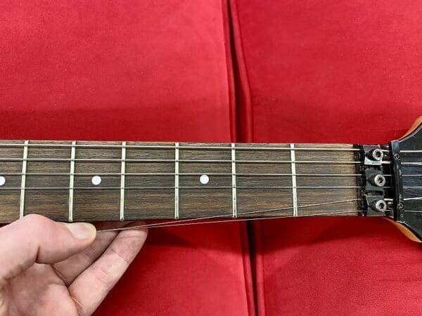 Hamer USA Diablo Electric Guitar 1990s - Transparent Red with Lace Sensors - Image 13