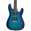 Schecter C-6 Plus Solid-Body Electric Guitar - Ocean Blue Burst