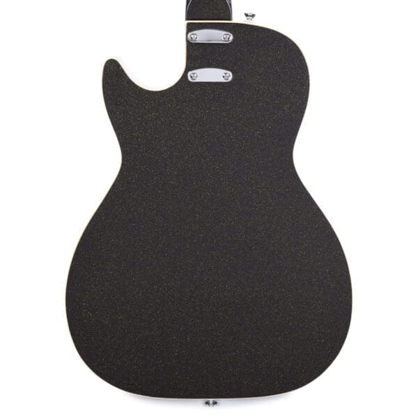Silvertone Classic 1423-BGF Solid-Body Electric Guitar - Black/Gold Flake Finish - Image 4