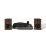 Crosley T-160 Shelf System Turntable and Speakers – Walnut