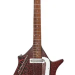 Danelectro 6-string Electric Sitar with Drone Strings 2024 – Red Crackle