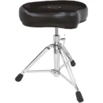 Roc-N-Soc Manual Spindle Drum Throne with Original Saddle – Black