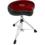 Roc-N-Soc Manual Spindle Drum Throne with Original Saddle – Red