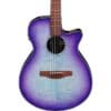 Ibanez AEG70 Flamed Maple Top Grand Concert Acoustic-Electric Guitar - Purple Iris Burst - Image 7