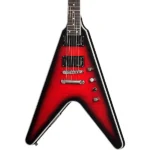 Epiphone Dave Mustaine Flying V Prophecy Electric Guitar – Aged Dark Red Burst with Case