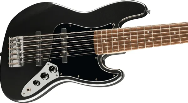 Squier Affinity Series Jazz Bass VI 6-String Bass - Black Metallic