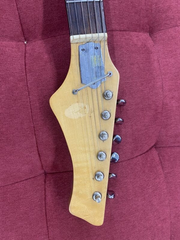 Kingston / Teisco "Hound Dog Taylor" Three Pickup Electric Guitar 1960's - Redburst - Image 11