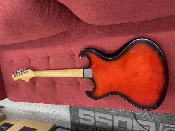 Kingston / Teisco "Hound Dog Taylor" Three Pickup Electric Guitar 1960's - Redburst - Image 14