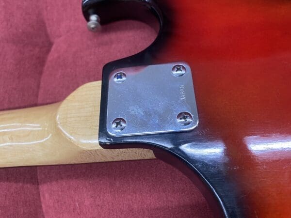 Kingston / Teisco "Hound Dog Taylor" Three Pickup Electric Guitar 1960's - Redburst - Image 18