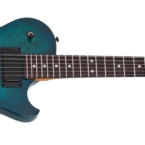 Schecter Solo-II Standard Electric Guitar - Ocean Blue Burst Burl 3959