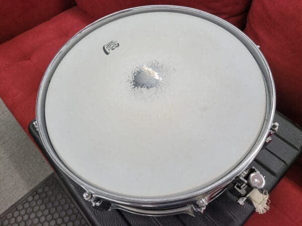 Rogers Tower 5x14" 8-Lug Wood Snare Drum with Case - Silver Sparkle Pearl - Image 3