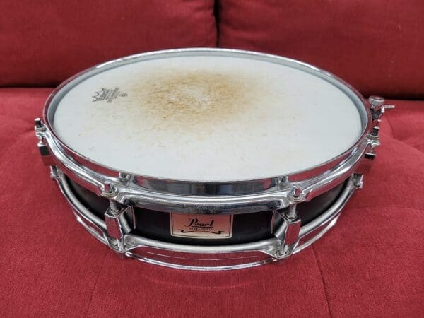 Pearl 13x3" Steel Piccolo Snare Drum- Piano Black - Image 2