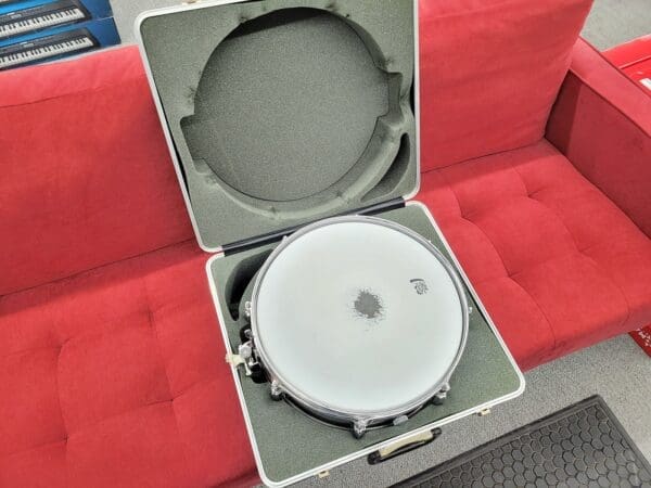 Rogers Tower 5x14" 8-Lug Wood Snare Drum with Case - Silver Sparkle Pearl - Image 5