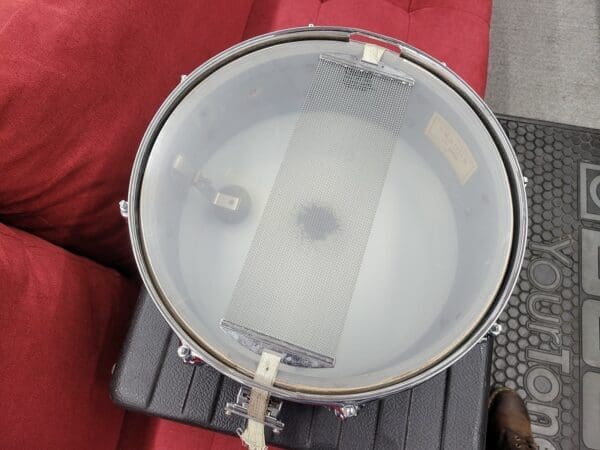 Rogers Tower 5x14" 8-Lug Wood Snare Drum with Case - Silver Sparkle Pearl - Image 6