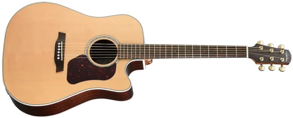 Walden D600CE Natura Solid Sitka Top-Rosewood Dreadought Acoustic Cutaway-Electric - Natural w/Bag