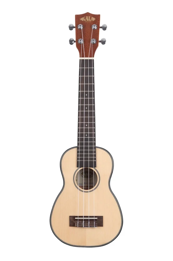 Kala Solid Spruce Top Long Neck Soprano Ukulele - Natural