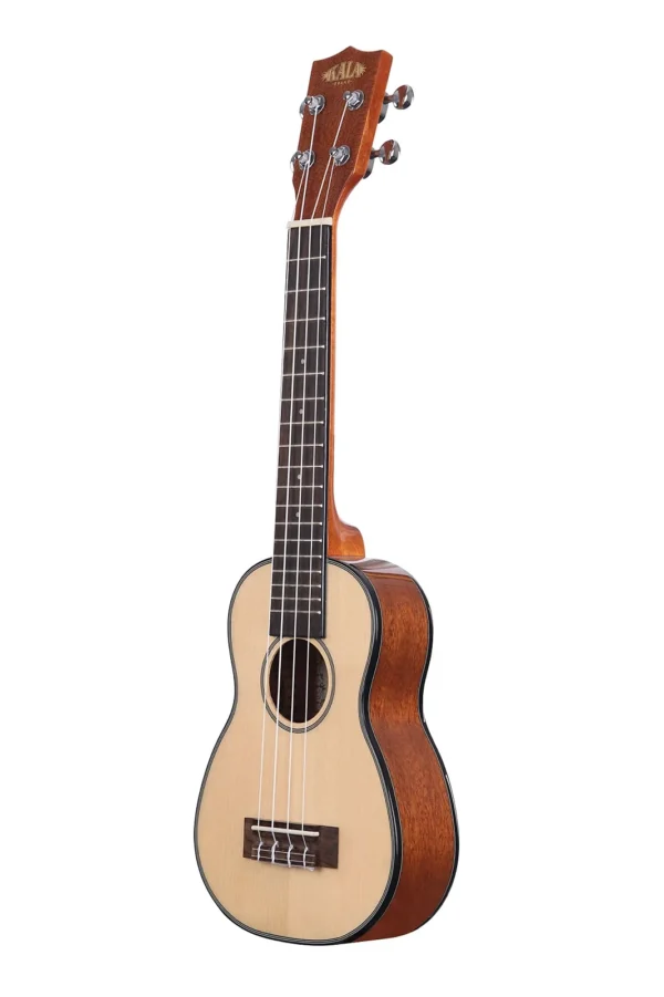 Kala Solid Spruce Top Long Neck Soprano Ukulele - Natural - Image 3