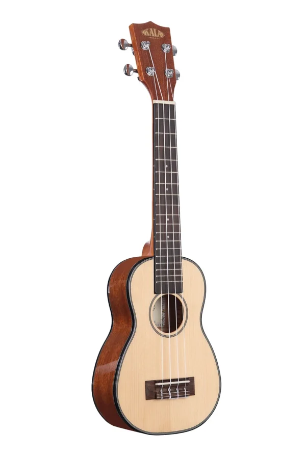 Kala Solid Spruce Top Long Neck Soprano Ukulele - Natural - Image 5