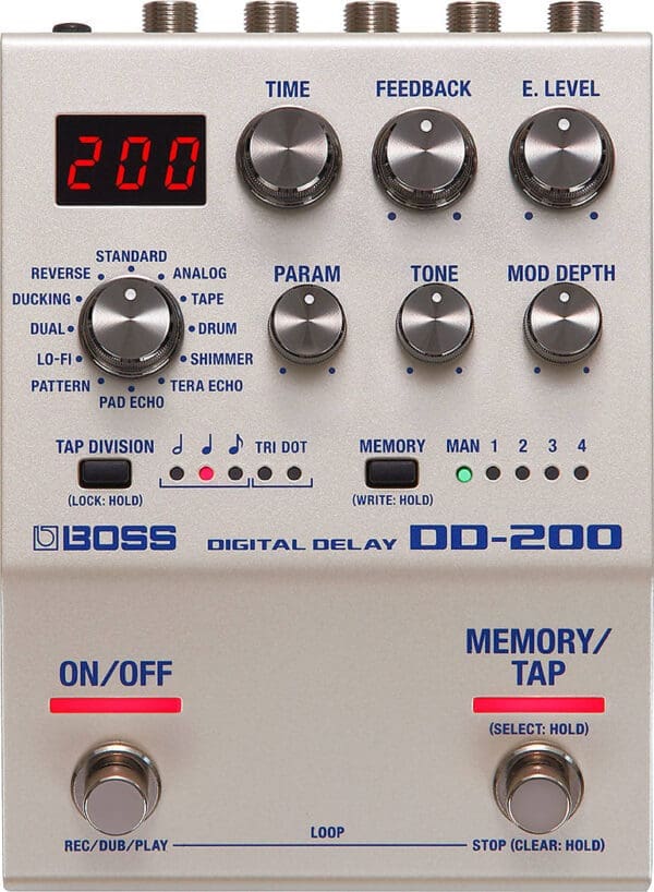 Boss DD-200 Digital Delay - Silver