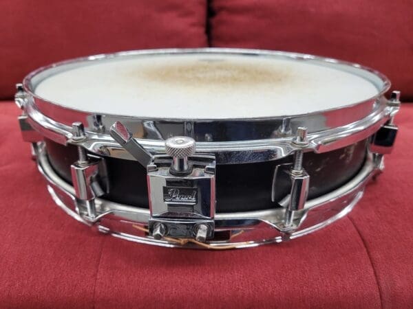 Pearl 13x3" Steel Piccolo Snare Drum- Piano Black - Image 10