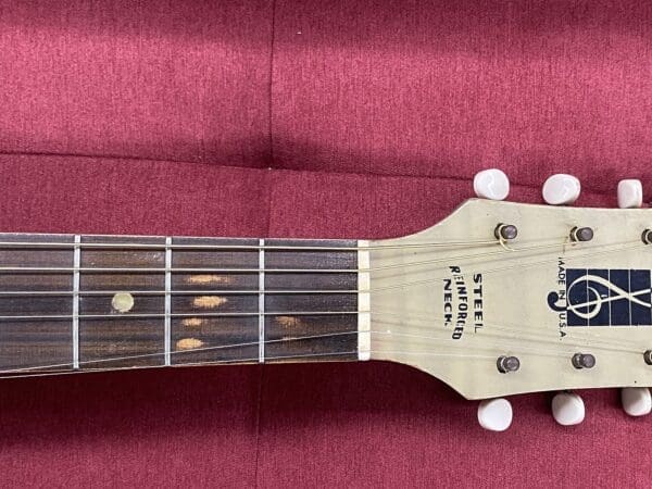 Harmony H1214 Archtone Acoustic Archtop Guitar 1950's - Blond with Faux Flame - Image 9