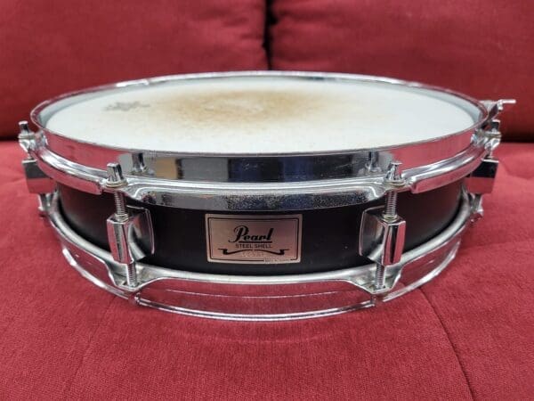 Pearl 13x3" Steel Piccolo Snare Drum- Piano Black