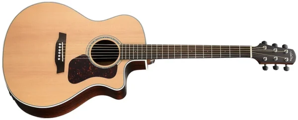 Walden G800CE Natura All-Solid Sitka/Rosewood Grand Auditorium Acoustic Cutaway-Electric - Natural Satin w/Bag