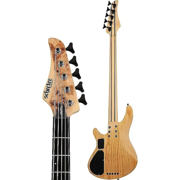 Schecter Reaper-5 Electric Bass 5-String - Natural Satin - Image 15