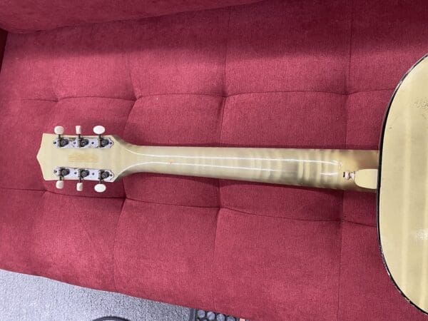 Harmony H1214 Archtone Acoustic Archtop Guitar 1950's - Blond with Faux Flame - Image 3