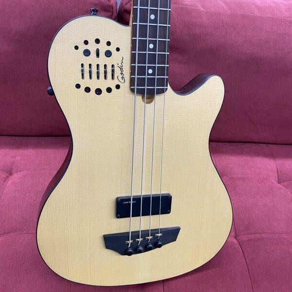 Godin A4 Ultra Semi-Acoustic Fretted Bass Guitar with Midi pickup - Natural