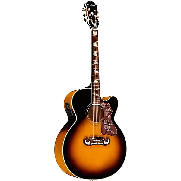 Epiphone J-200 EC Studio Acoustic-Electric Guitar - Vintage