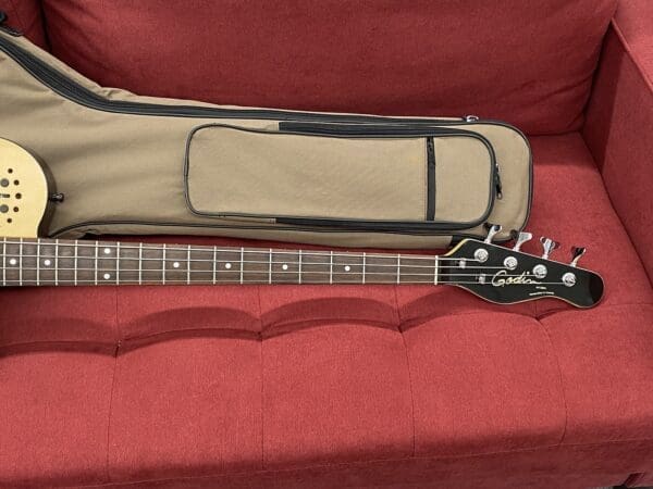 Godin A4 Ultra Semi-Acoustic Fretted Bass Guitar with Midi pickup - Natural - Image 14