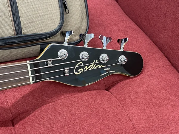 Godin A4 Ultra Semi-Acoustic Fretted Bass Guitar with Midi pickup - Natural - Image 7