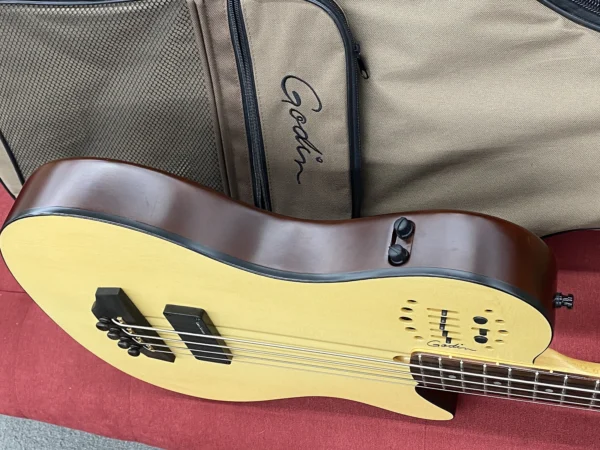 Godin A4 Ultra Semi-Acoustic Fretted Bass Guitar with Midi pickup - Natural - Image 13