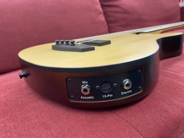 Godin A4 Ultra Semi-Acoustic Fretted Bass Guitar with Midi pickup - Natural - Image 9