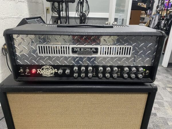 Mesa Boogie Triple Rectifier 150-watt Tube Head and 4x12 4FB Straight Cabinet Owned by Wino - Image 2