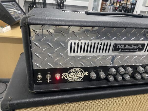 Mesa Boogie Triple Rectifier 150-watt Tube Head and 4x12 4FB Straight Cabinet Owned by Wino - Image 12