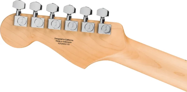 FENDER STANDARD STRATOCASTER OLYMPIC WHITE back of headstock