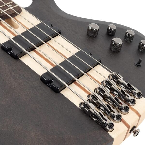 Ibanez BTB605TGF BTB Standard 5-String Electric Bass - Transparent Gray Flat - Image 6