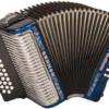 Hohner Corona II Diatonic Accordion - Keys of F/Bb/Eb - Dark Blue with Bag - Image 3